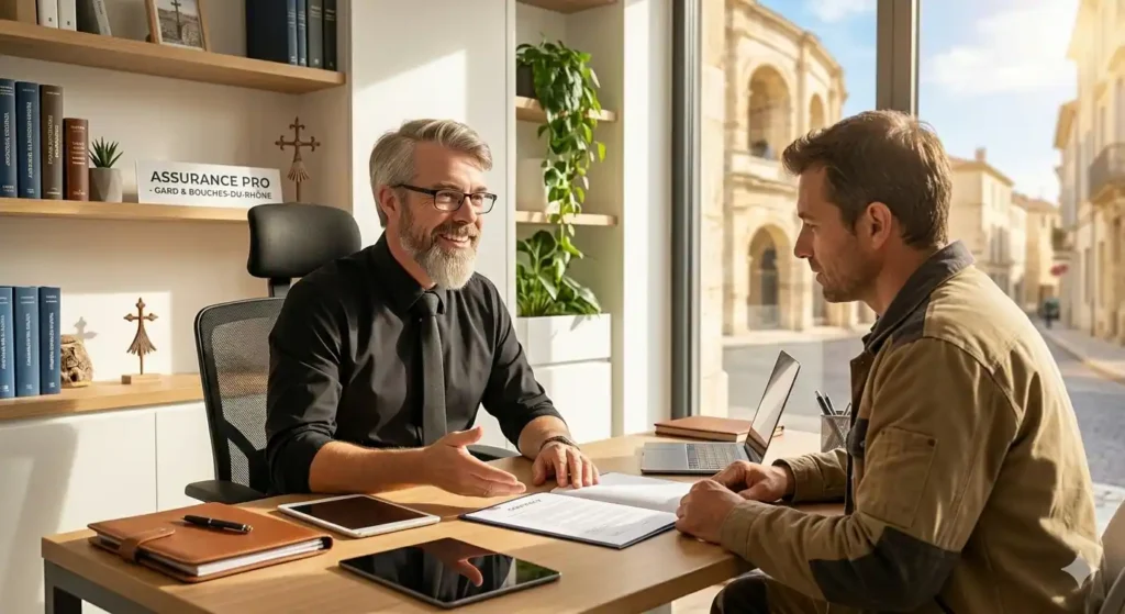 Consultant professionnel travaillant sereinement grâce à son assurance rc pro à Saint-Rémy