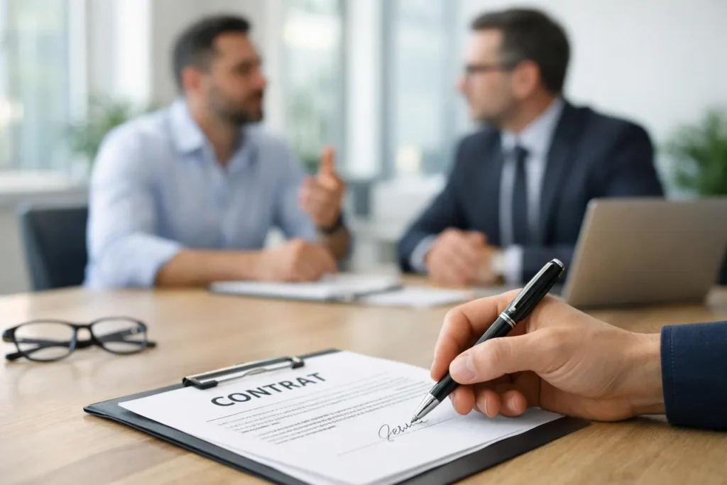 Négociation de litige client avec une Protection Juridique Professionnelle à Nîmes et Arles pour sécuriser les contrats commerciaux.