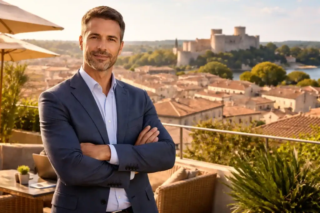 Prévoyance du dirigeant Chef d'entreprise serein à Nîmes et Arles, protégé par un contrat de Loi Madelin pour son maintien de salaire.