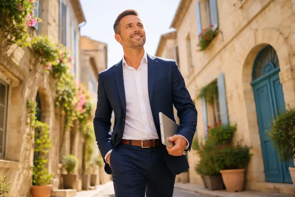 Chef d'entreprise serein à Beaucaire protégé par une assurance protection juridique contre les contrôles URSSAF et litiges fiscaux.