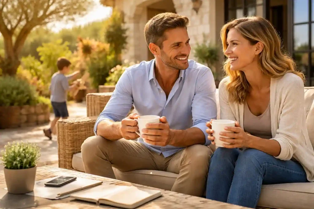 Famille de dirigeant sereine à Arles grâce à un capital décès et une rente invalidité garantis par la prévoyance.