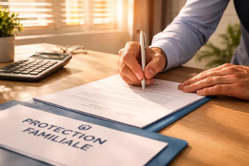 Signature d'un contrat de prévoyance loi Madelin à Nîmes pour garantir un maintien de salaire et une rente invalidité.
